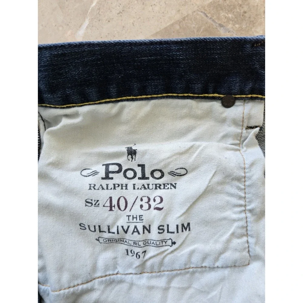 Polo Ralph Lauren Sullivan Slim Jeans Dark Wash Denim Mens 40x32